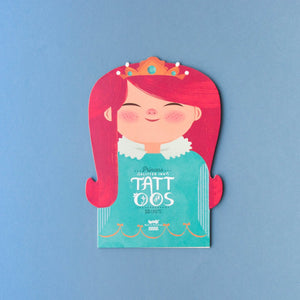 Tattoo Set 'Prince/Princess' with 10 Tattoos, age 3+ SHRINKWRAPPED - jiminy eco-toys
