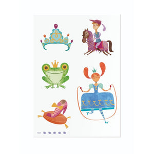 Tattoo Set 'Prince/Princess' with 10 Tattoos, age 3+ SHRINKWRAPPED - jiminy eco-toys