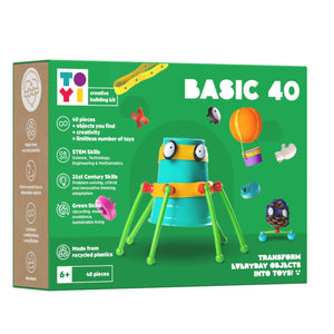 TOYI Upcycling Craft Kit 'Basic' - 40 pieces - age 6+ - jiminy eco-toys