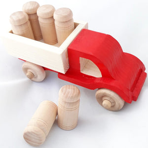 Wooden Irish Milk Churn Truck - jiminy eco-toys