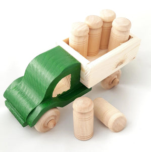 Wooden Irish Milk Churn Truck - jiminy eco-toys
