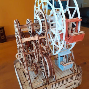 Wooden Mechanical Model - Ferris Wheel, age 14+ SHRINKWRAPPED - jiminy eco-toys