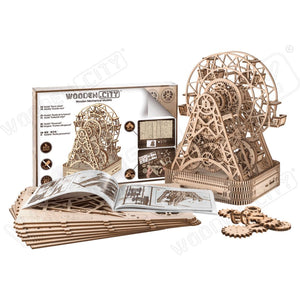 Wooden Mechanical Model - Ferris Wheel, age 14+ SHRINKWRAPPED - jiminy eco-toys