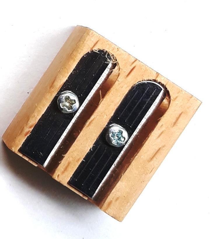 Wooden pencil sharpener double - jiminy eco-toys
