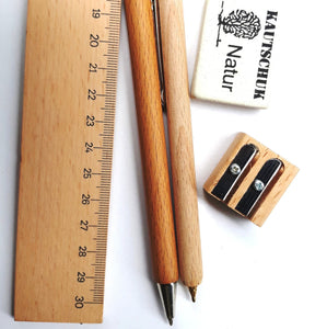 Wooden pencil sharpener double - jiminy eco-toys