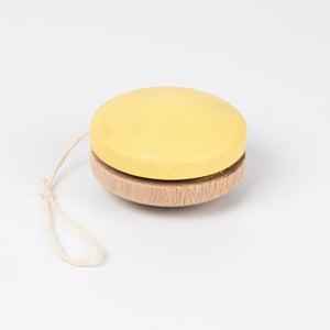 Wooden yoyo in giftbox - yellow, coral, mint colours - TRADE - jiminy eco-toys